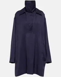 Jil Sander Minikleid mit aus Satin Blau