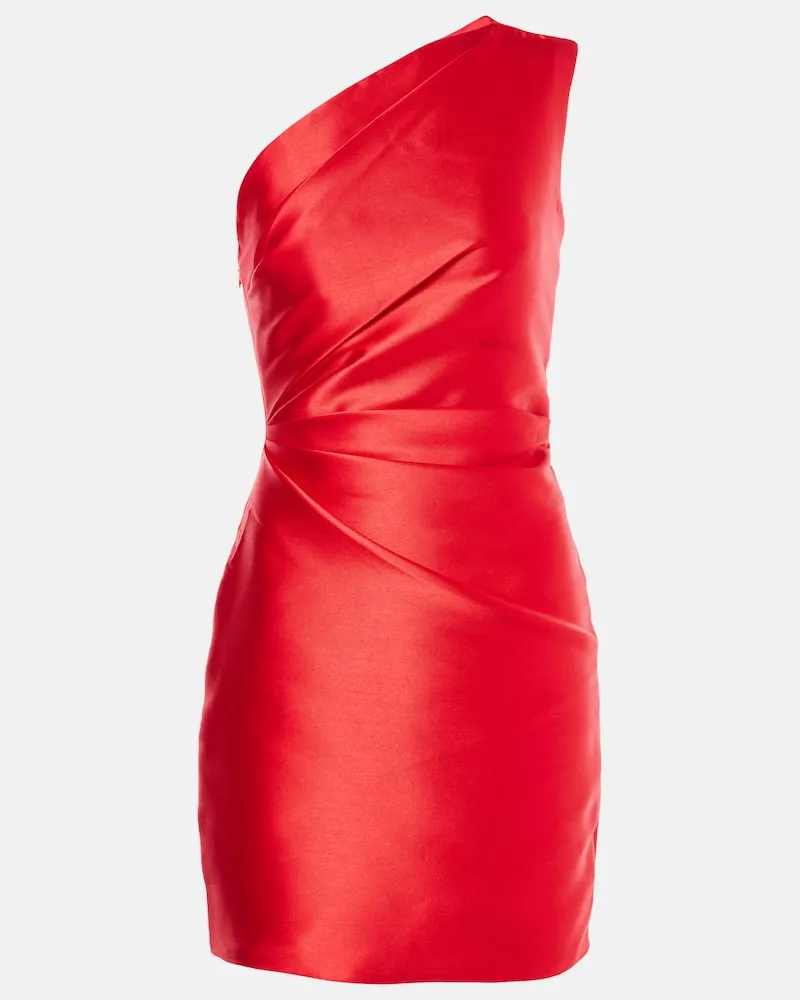Solace London Minikleid Nori aus Twill Rot