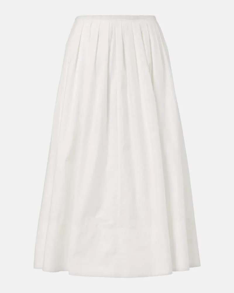 Proenza Schouler White Label Midirock Austin aus Baumwolle Weiß