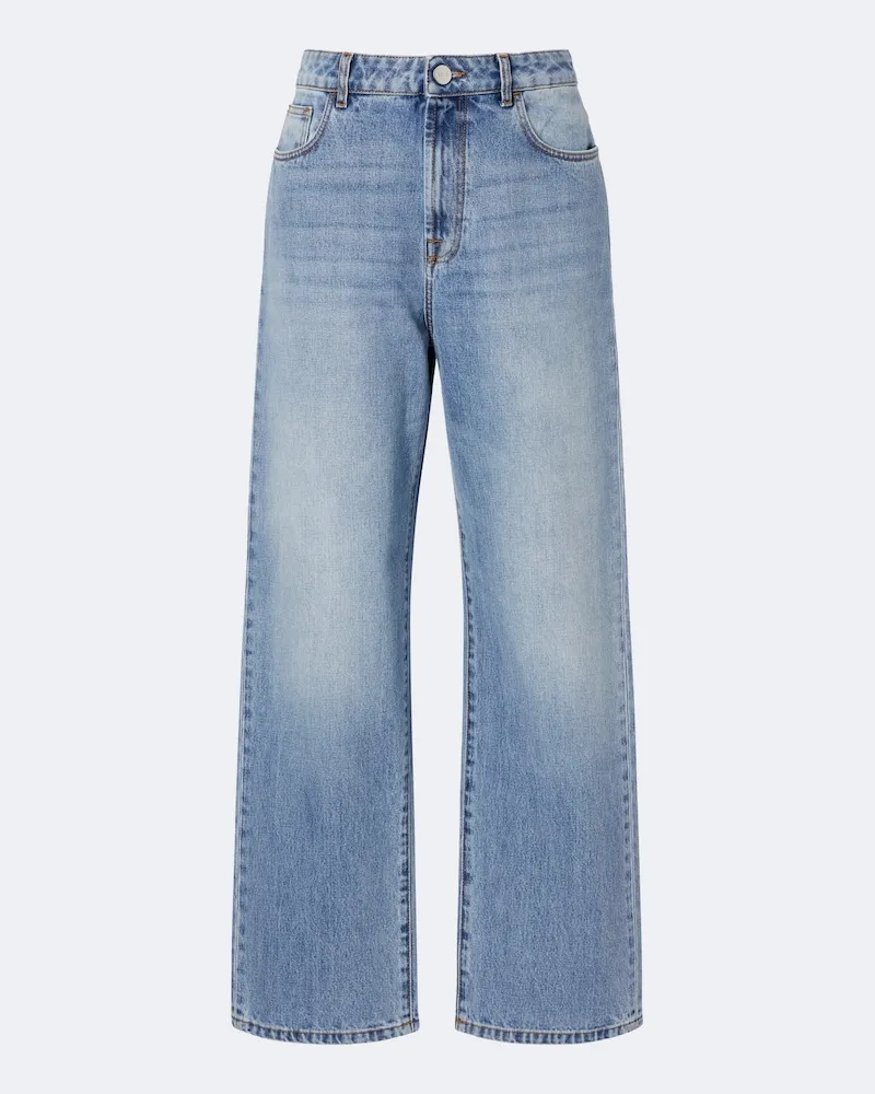 Róhe Róhe Jeans mit weitem Bein Blau