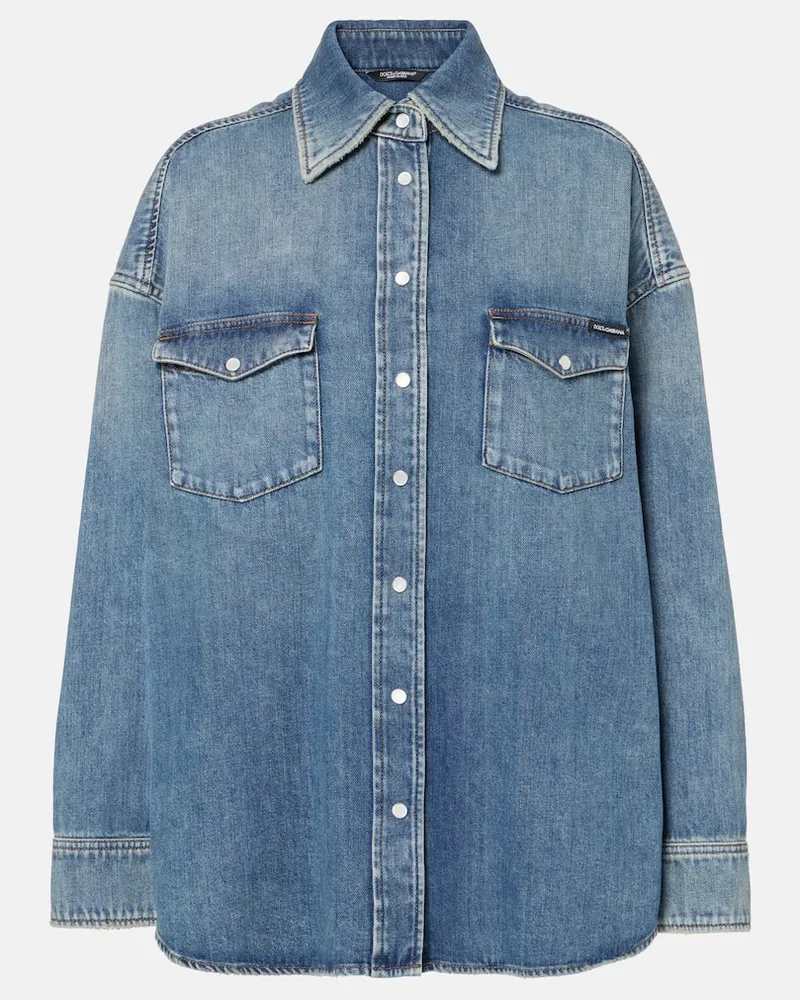 Dolce & Gabbana Jeanshemd Blau