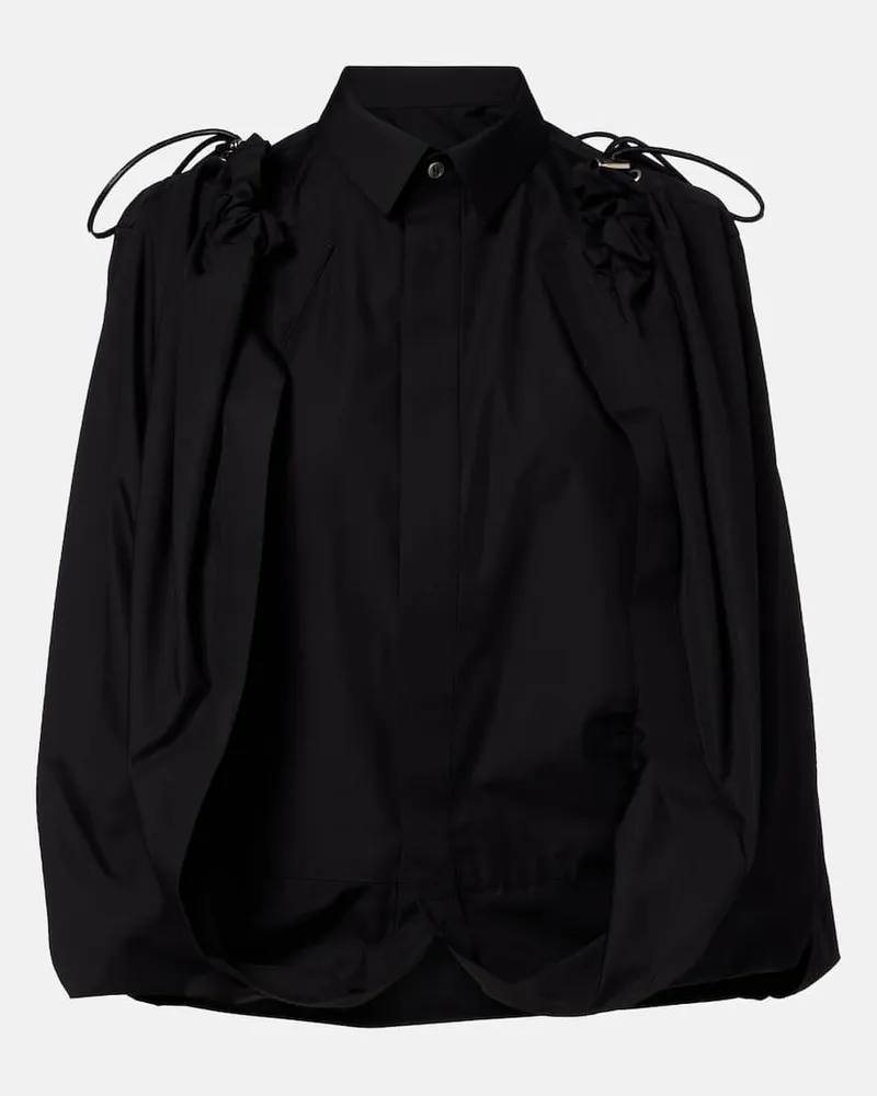 Sacai Hemd Schwarz