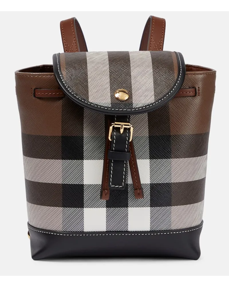 Burberry Rucksack Micro aus Canvas Multicolor