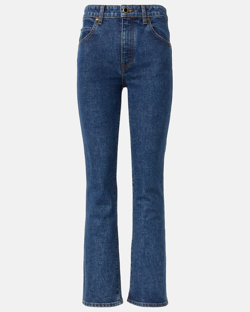 KHAITE Bootcut Jeans Vivian Blau