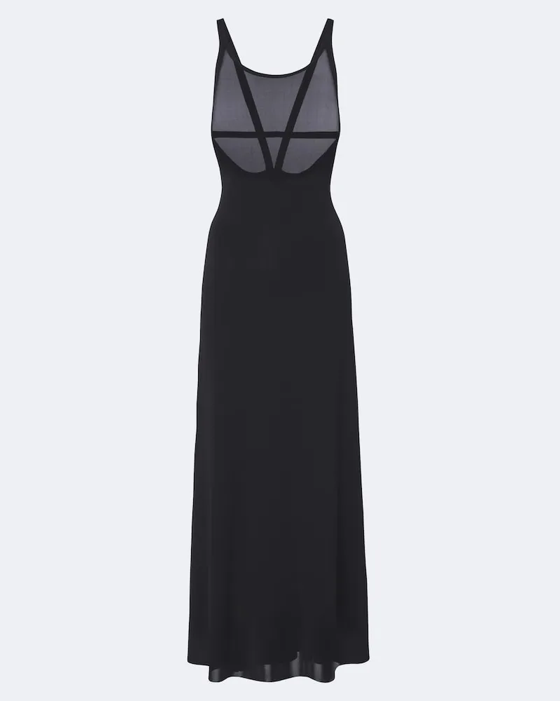 Eres Maxikleid Amber aus Jersey Schwarz