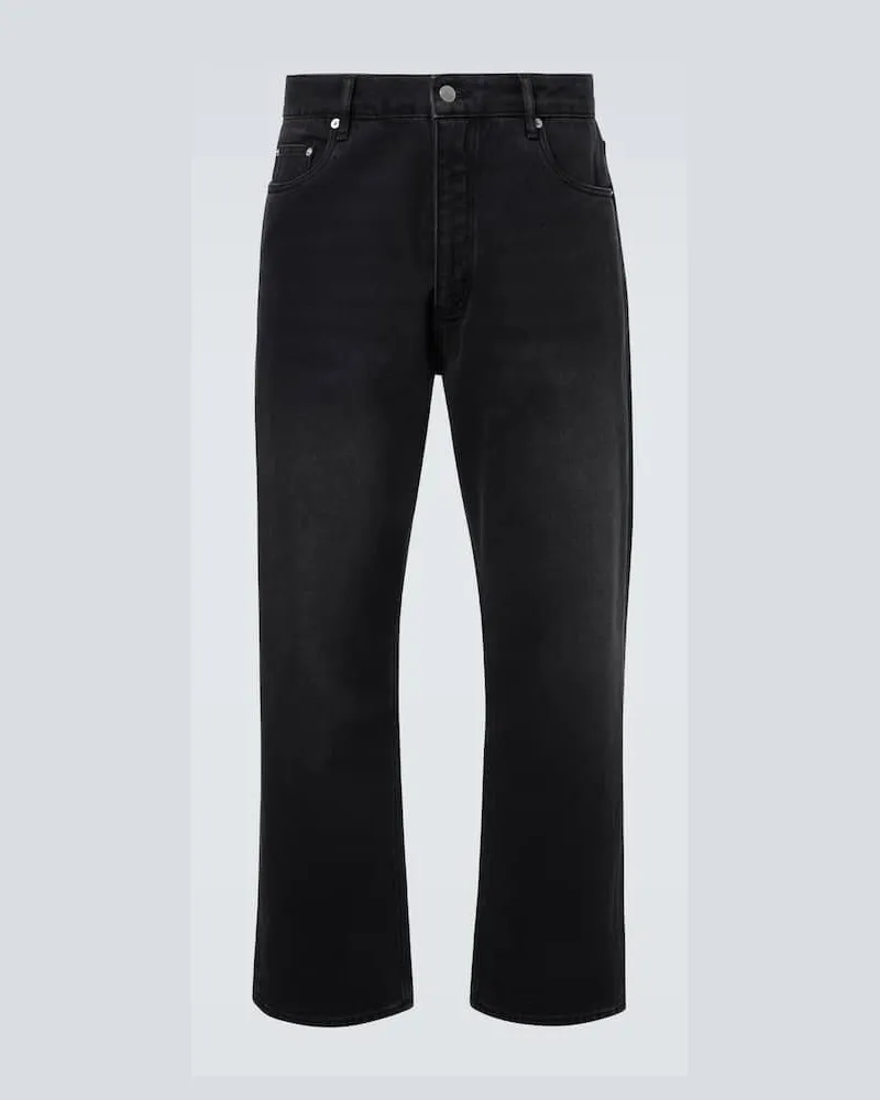 Studio Nicholson Straight Jeans Riso Schwarz