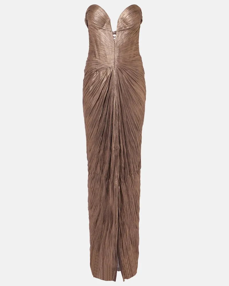 Maria Lucia Hohan Off-Shoulder-Robe Tia Schwarz