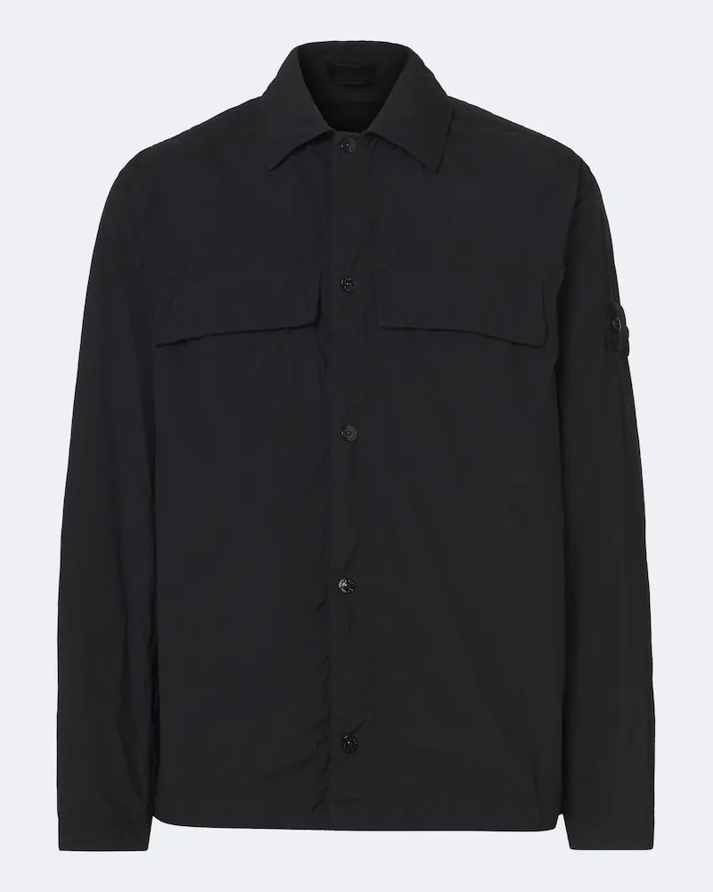 Stone Island Hemdjacke Ghost Schwarz