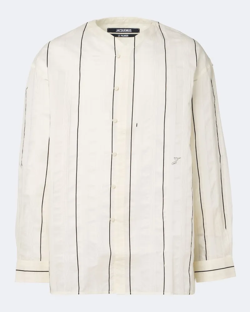 Jacquemus Hemd Venice aus Baumwolle und Seide Weiß