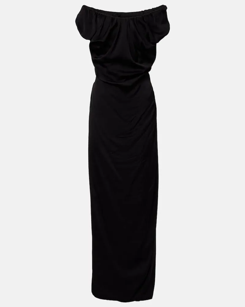 Vivienne Westwood Maxikleid Ginnie aus Jersey Schwarz
