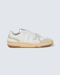 Lanvin Sneakers Clay aus Leder und Mesh Weiss