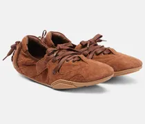 Slip-Ons aus Veloursleder