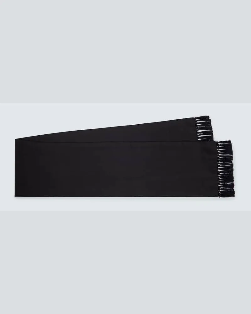 Loro Piana Schal aus Seide Schwarz