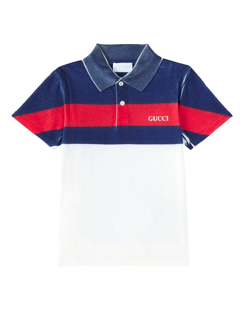 Gucci Polohemd aus Baumwolle Multicolor