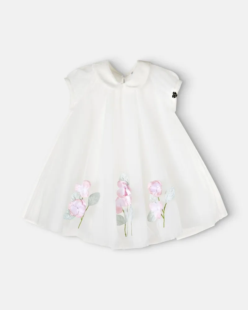 Monnalisa Baby Kleid Weiß