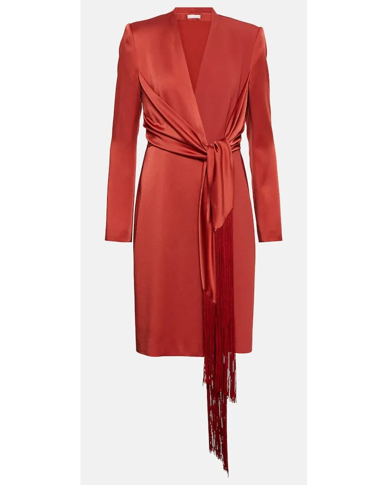 Max Mara Minikleid Maura aus Satin Rot