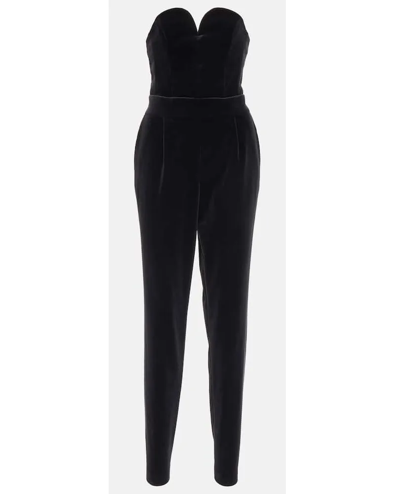 Blazé Milano Blaze Milano Jumpsuit Clyde aus Samt Schwarz