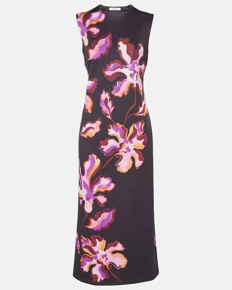 Dorothee Schumacher Bedrucktes Midikleid Schwarz