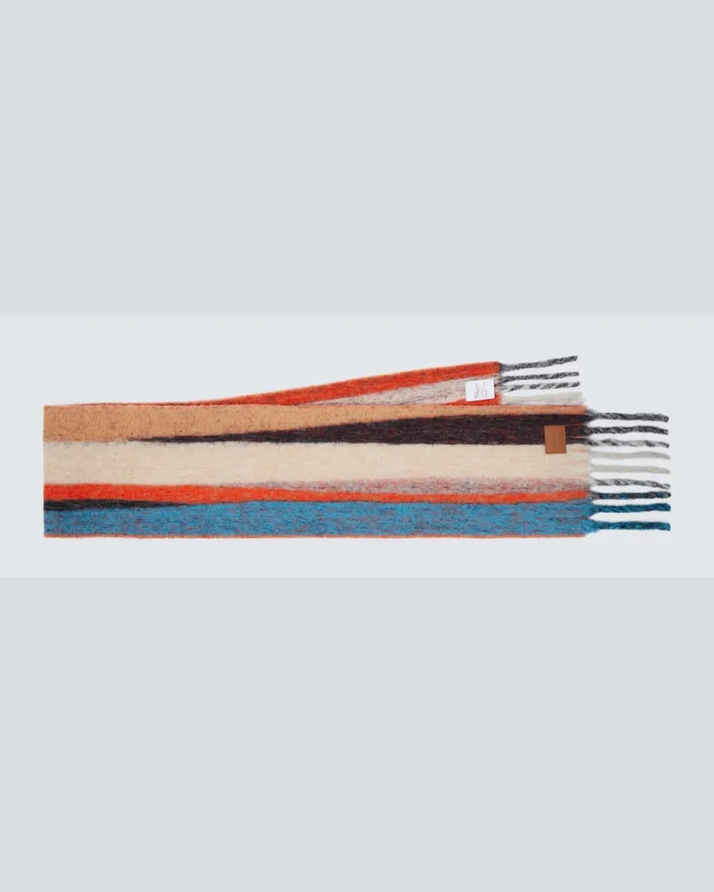 Loewe Schal aus einem Alpakawollgemisch Multicolor