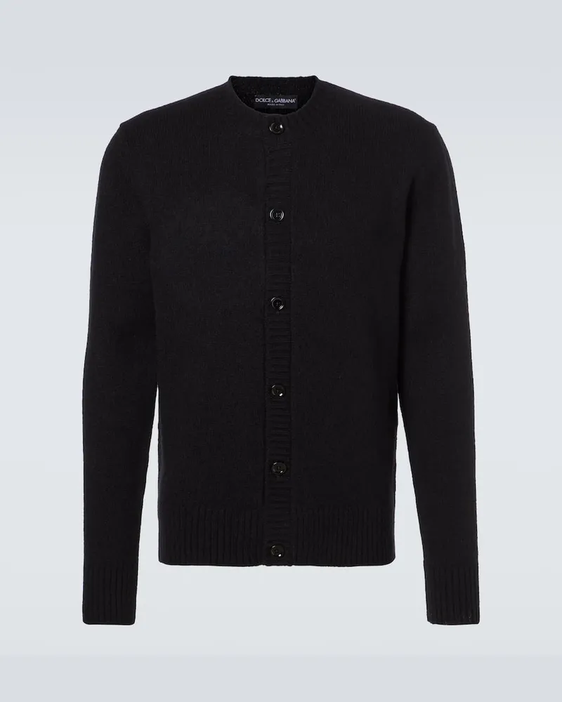 Dolce & Gabbana Cardigan aus einem Wollgemisch Schwarz