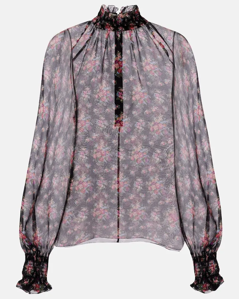 Dolce & Gabbana Bluse aus Seide Schwarz