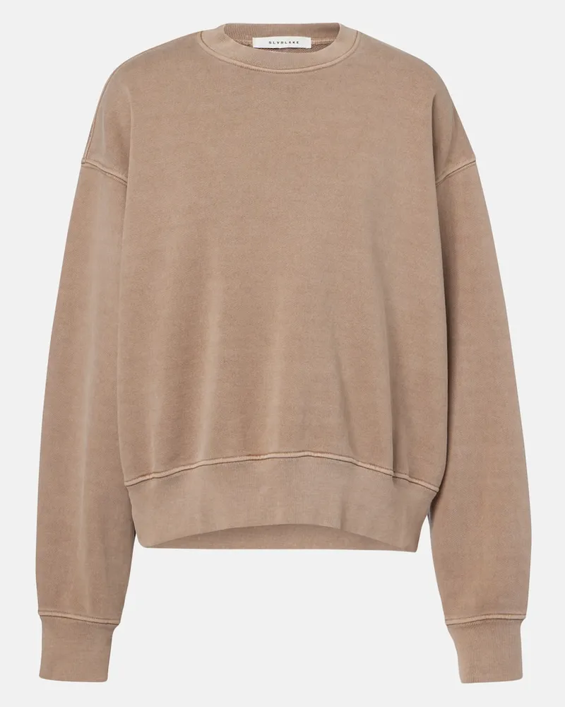 SLVRLAKE Sweatshirt aus Baumwoll-Jersey Beige