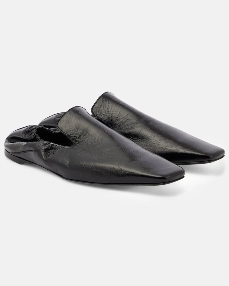 Totême Slip-Ons aus Leder Schwarz