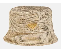 Verzierter Hut aus Satin