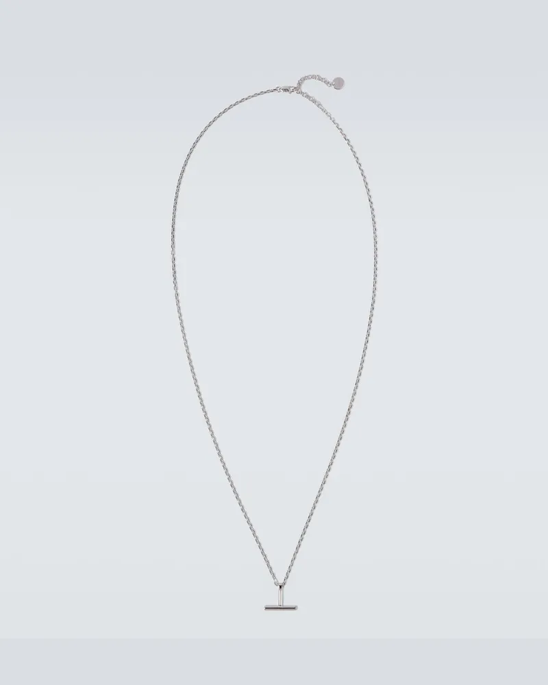 Tom Ford Halskette T aus Sterlingsilber Silber