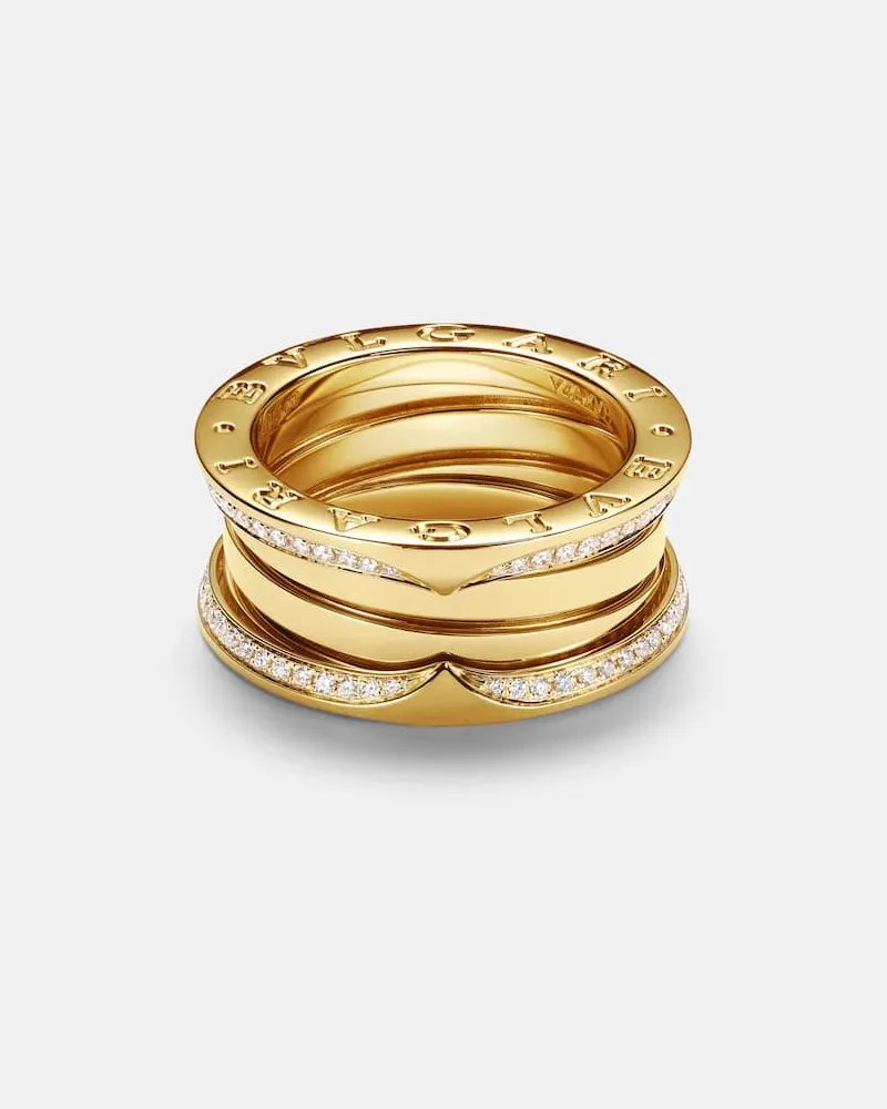 Bulgari Ring B.zero1 aus 18kt Gelbgold mit Diamanten Gold