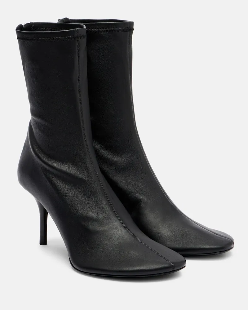 Acne Studios Ankle Boots 75 aus Leder Schwarz