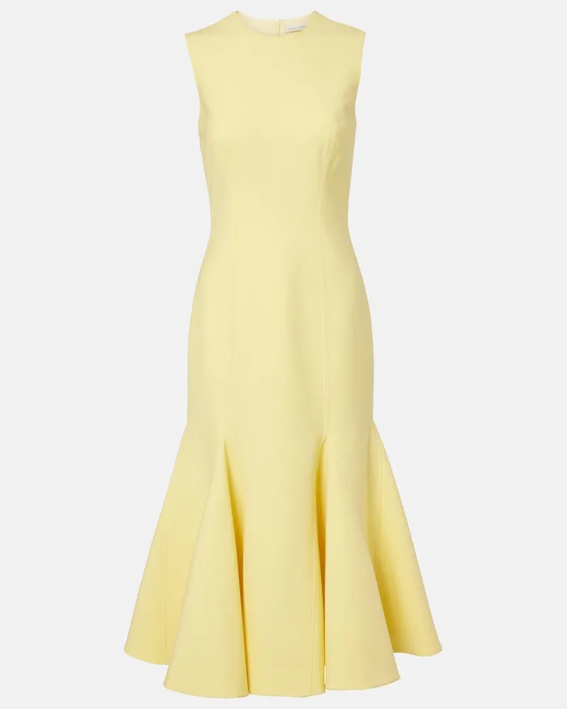 EMILIA WICKSTEAD Cocktailkleid Seema aus Crêpe Gelb