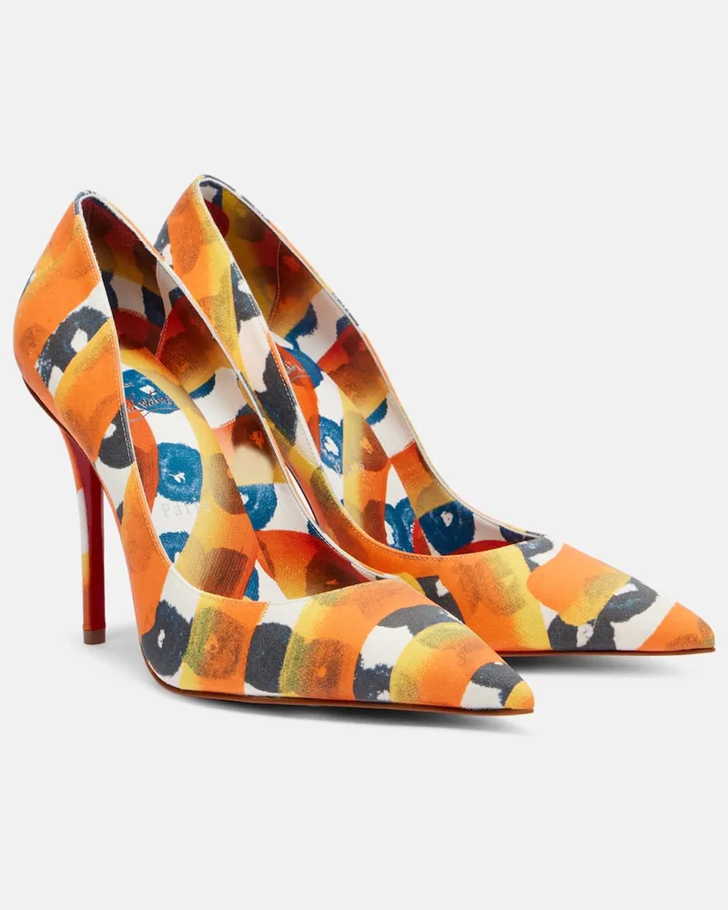 Christian Louboutin Pumps Miss Z 100 aus Crêpe Orange