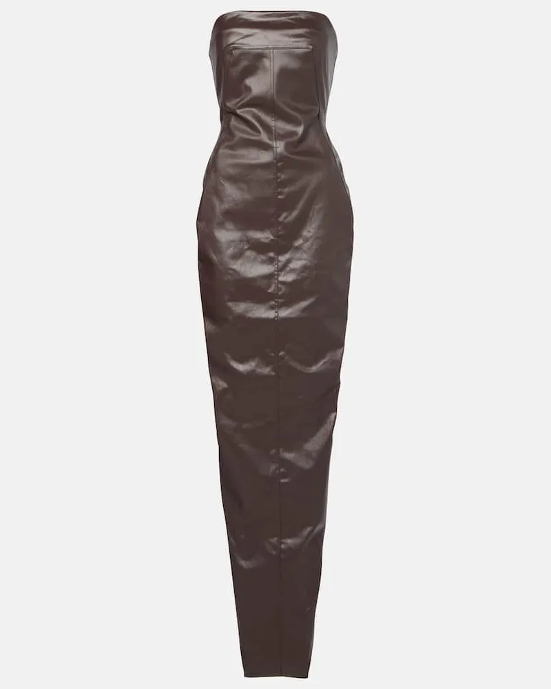 Rick Owens Robe aus Denim Braun