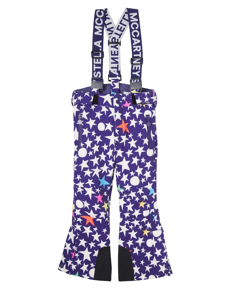 Stella McCartney Kids Bedruckte Skihose Blau