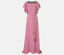 Verzierte Robe aus Cady Couture