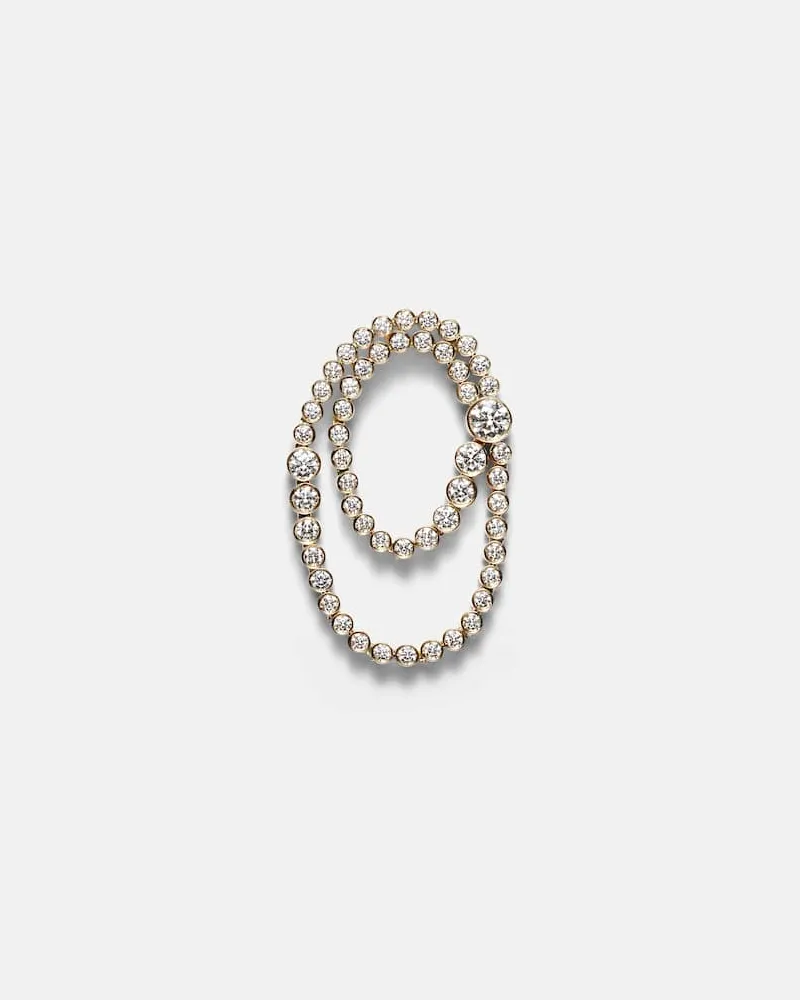 Sophie Bille Brahe Einzelner Ohrring Embrassée de Diamant aus 18kt Gelbgold mit Diamanten Gold