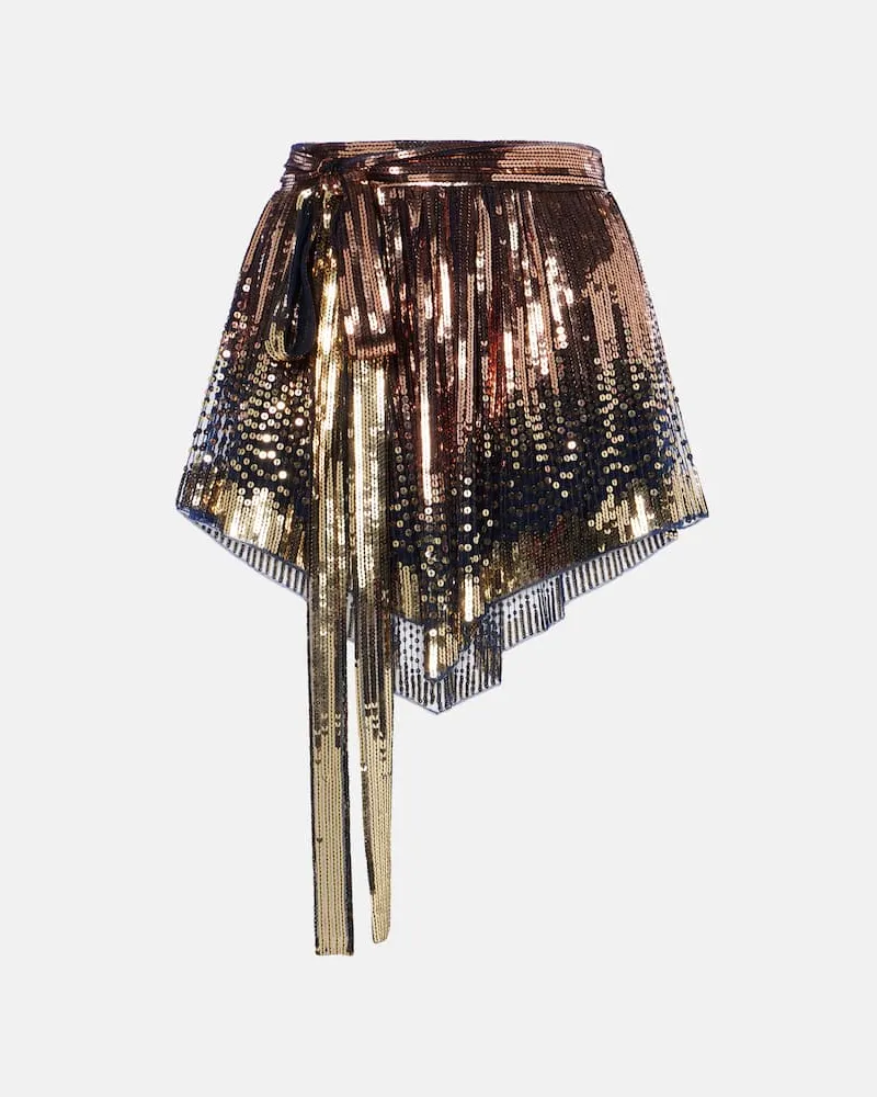 Paco Rabanne Shorts mit Pailletten Multicolor