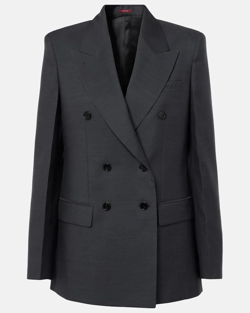 Gucci Blazer aus Wolle Grau