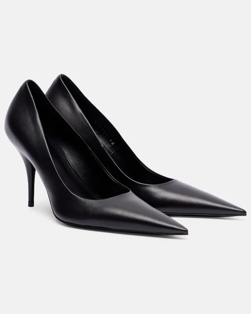 Balenciaga Pumps Avenue 90 aus Leder Schwarz
