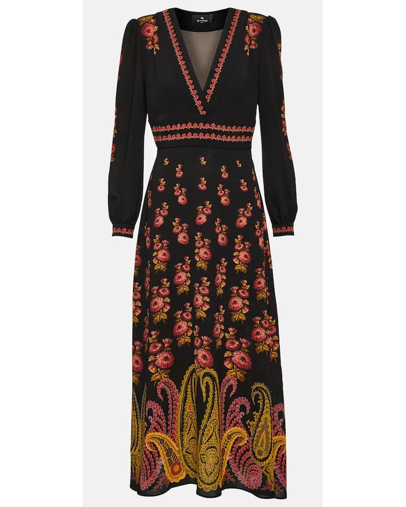 Etro Midikleid Schwarz
