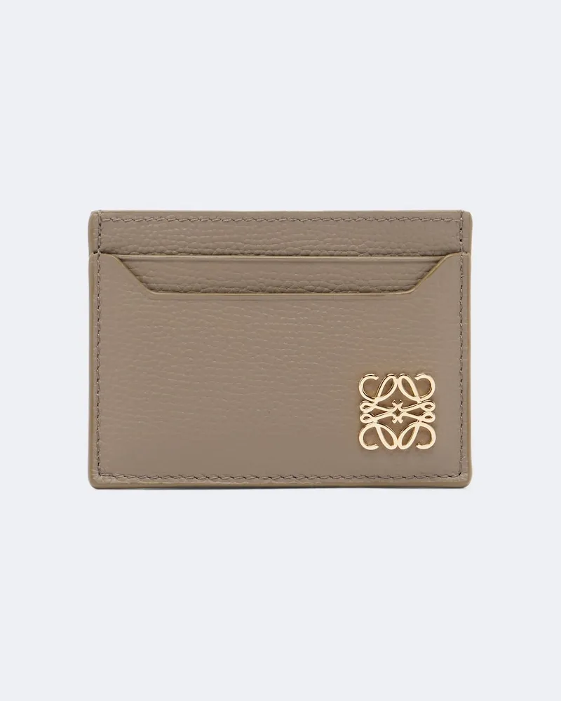 Loewe Kartenetui Anagram aus Leder Beige