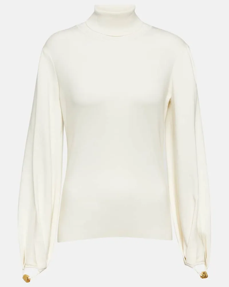 Chloé Chloé Pullover aus einem Wollgemisch Weiß