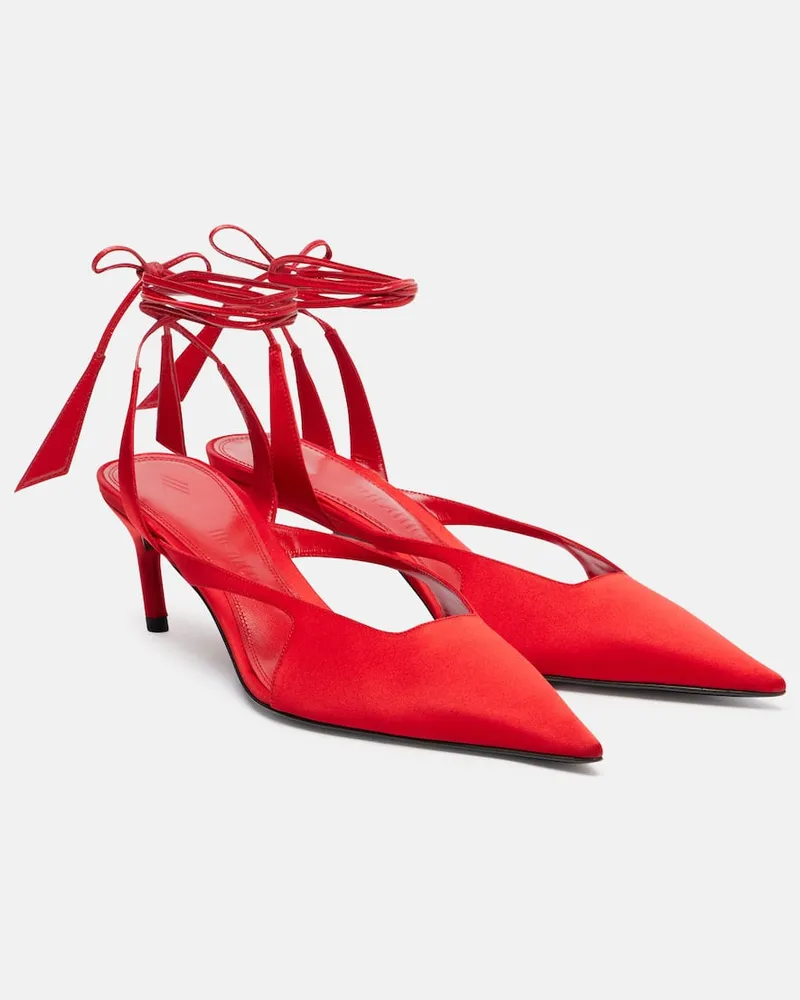 ATTICO Pumps aus Satin Rot