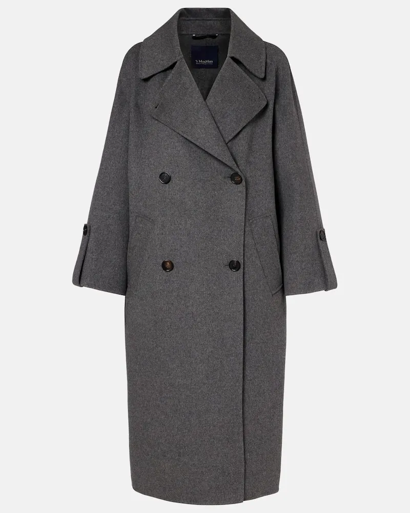 Max Mara Mantel Smmalice aus Schurwolle Grau