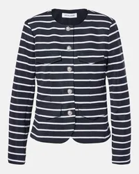 Veronica Beard Jacke Kensington aus Strick Blau