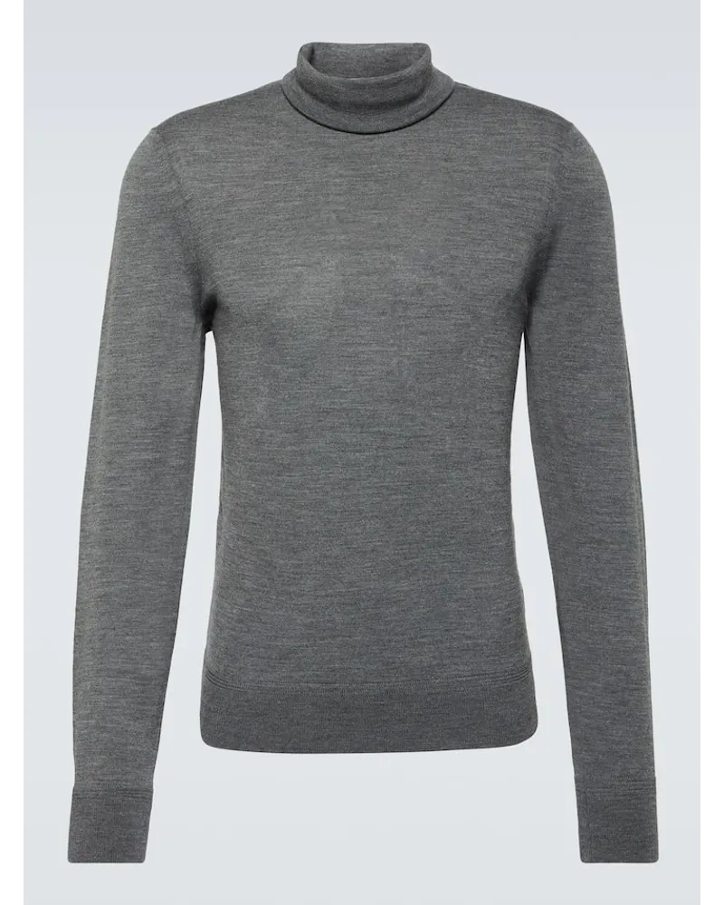 Tom Ford Rollkragenpullover aus Wolle Grau