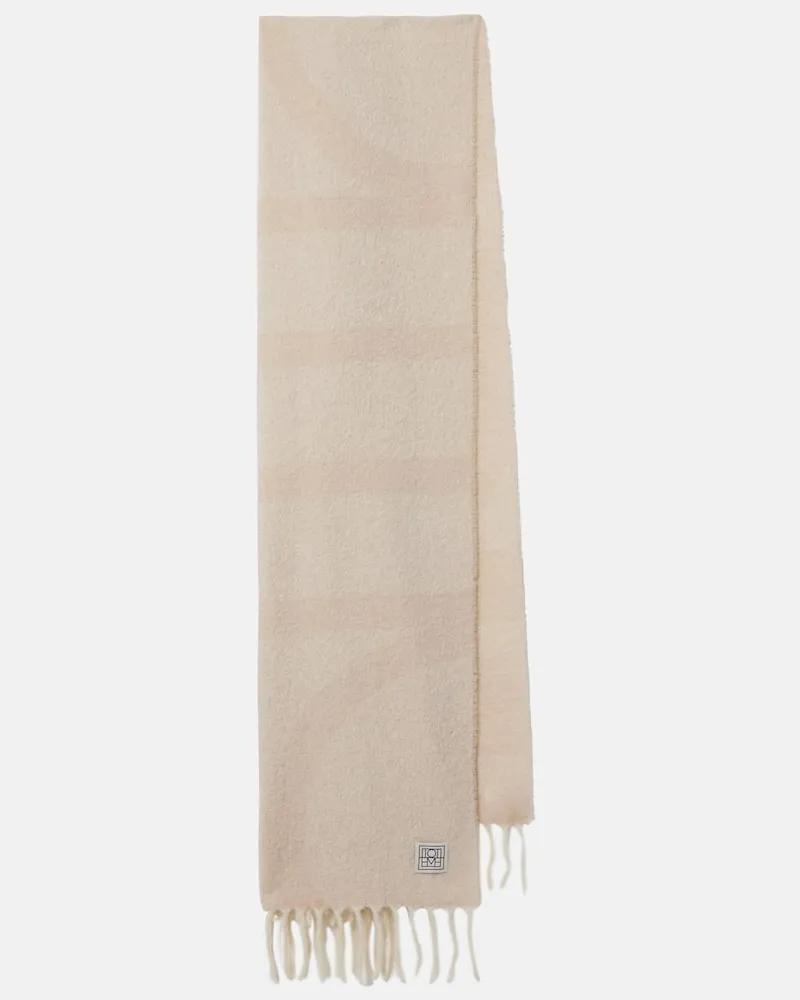 Totême Schal aus einem Alpakawollgemisch Beige