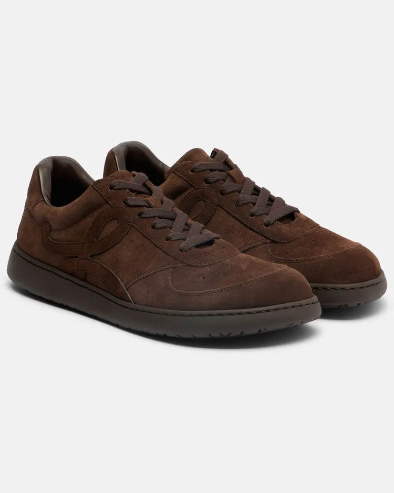 Loewe Sneakers Jambo aus Veloursleder Braun