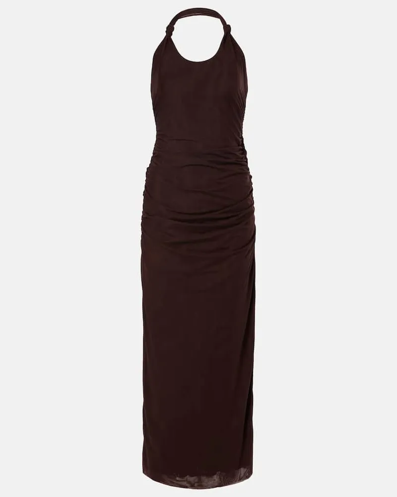 SIR Midikleid Jacques Knot Braun